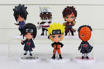 6pcs/lot Anime Film Clasic Figurina Naruto PVC Acțiune Figura Model de Papusa Jucării Pentru Copii Cadouri