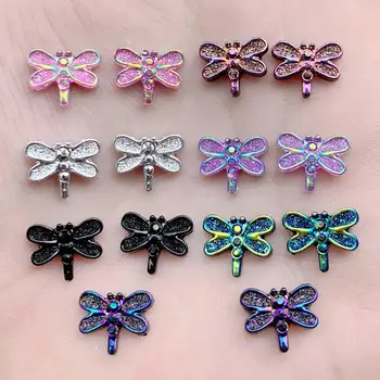 En-gros 400buc 9*12mm Drăguț mini Dragonfly pentru Femei de Vară Stil de Bijuterii Rășină&acryl Strasuri Material DIY Strass ambarcațiuni