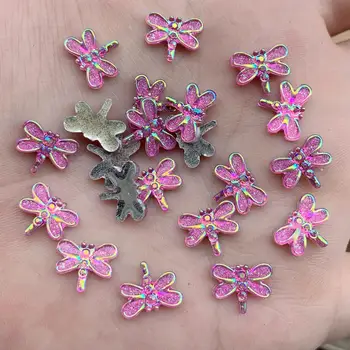En-gros 400buc 9*12mm Drăguț mini Dragonfly pentru Femei de Vară Stil de Bijuterii Rășină&acryl Strasuri Material DIY Strass ambarcațiuni