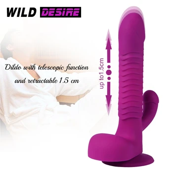 2020 Consumabile pentru Adulți de Sex jucărie Mare Dildo Vibrator XXL Telescopic Leagăn Pentru Femei de sex Feminin Penis Artificial Vibratoare Bunuri Adulti 18