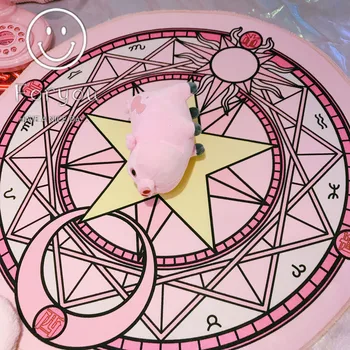 Desene Animate Sailor Moon Sakura Magic Card Captor Rotund Covor Magic Matrice Preș Covor Antialunecare Pluș Printesa Camera De Zi Acasă Decar