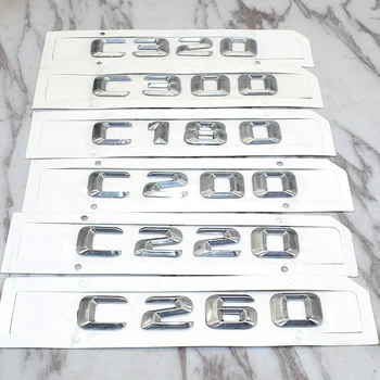 Styling Auto Pentru Mercedes C-Class C180 C200 C220 C260 C280 C300 C320 Portbagaj Spate Emblema, Insigna Chrome Litere
