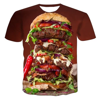 Bărbați hip hop 3D T-shirt, bere burger special T-shirt, coca-cola imprimat cu maneci scurte, casual de vara T-shirt, POKER 3D imprimate T-shir