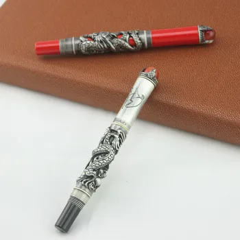 Cele Mai Complete Cadou JinHao de Lux Dragon Stilou Vintage 18KGP 0,5 MM Peniță cu Cerneală Pixuri pentru Scris Papetărie, Rechizite de Birou