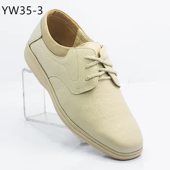 De vara noi afaceri pentru barbati pantofi casual din piele orez alb lumina pantofi respirabil talpa moale YW35