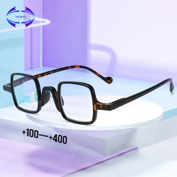 VCKA 2020 NOU Retro Pătrat Anti Blue-Ray ochelari de citit de oameni Anti-oboseala femei Ochelari baza de Prescriptie medicala Dioptrie + 1.0 + 4.0