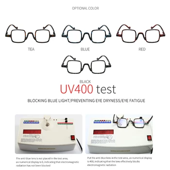 VCKA 2020 NOU Retro Pătrat Anti Blue-Ray ochelari de citit de oameni Anti-oboseala femei Ochelari baza de Prescriptie medicala Dioptrie + 1.0 + 4.0