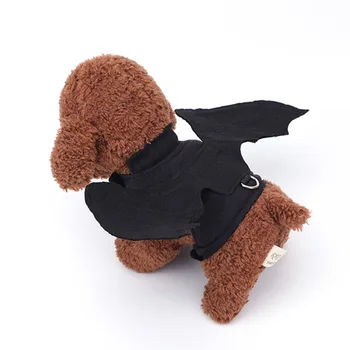 Câine de companie Pisica Petrecere Cosplay Haine cu Lesa Halloween Costum de Liliac Haina Haina Pentru Catelus Pisicuta Moda Cablajului Costum Negru