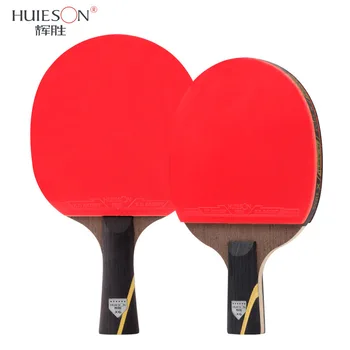 2 buc HUIESON 6 Stele Racheta de Tenis de Masă a Stabilit Noi Modernizate de Carbon Ping Pong Racheta Bat Dreaptă Orizontală Prindere Pentru Hobby Formare