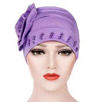 Femei Nou Stil Ciufulit Floare Mare Eșarfă Capac Musulman Cap Înfășurați Chimioterapie Turban Doamnelor Bandane Accesorii De Par