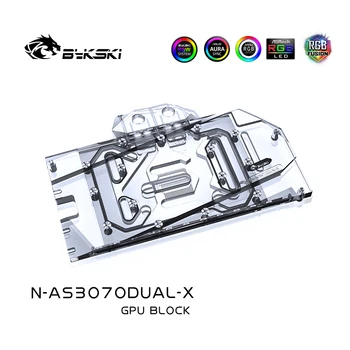 Bykski Apă Bloc Utilizare pentru ASUS GeForce DUAL RTX 3070 8G GPU Card / Plin de Acoperire de Cupru Radiator / RGB Lumina