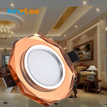 Europa Cristal 3W LED Lumina Plafon Încastrat Dormitor de Lux Lampă Spot Scara Balcon Magazin decorare Plafon de Iluminat corp de Iluminat
