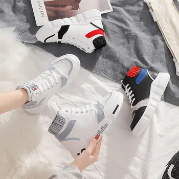 Hip-hop Mare de Top Adidași Pantofi Pentru Studenții de sex Feminin coreeană Versiunea 2021 Nouă Primăvară de Iarnă Caldă de Pluș Femei pantofi Mărimea 35-40