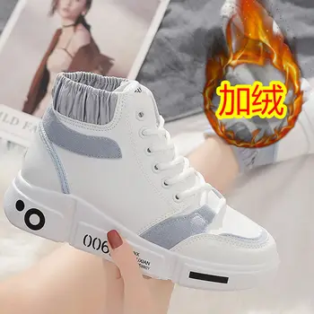Hip-hop Mare de Top Adidași Pantofi Pentru Studenții de sex Feminin coreeană Versiunea 2021 Nouă Primăvară de Iarnă Caldă de Pluș Femei pantofi Mărimea 35-40