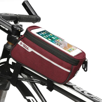 Rezistent La Apa Biciclete Sac De Nailon Bicicleta Cyling Mobil Telefon Mobil Caz Pungă De 5,5