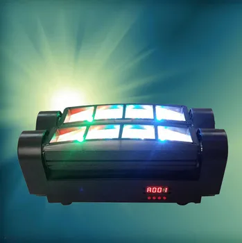 DMX Etapă în Mișcare Cap Lumina 8x10W 4in1 RGBW LED Mini Spider Fascicul de Lumină pentru Plivitul Baruri Disco DJ KTV Petrecere