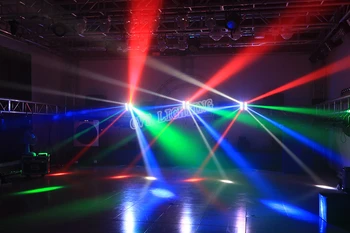 DMX Etapă în Mișcare Cap Lumina 8x10W 4in1 RGBW LED Mini Spider Fascicul de Lumină pentru Plivitul Baruri Disco DJ KTV Petrecere