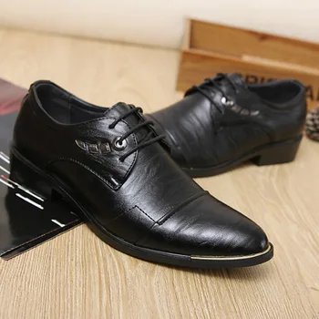 Mazefeng 2020 Bărbați Rochie Pantofi din Piele Brand de Lux de Moda Elegant de Nunta Formale Pantofi Barbati Office Oxford Pantofi pentru Bărbați Dantela-Up