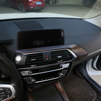 Mâna stângă Masina Conduce Centrul de Aerisire Cadru Ornamente din Lemn de Pin de Cereale ABS Pentru BMW X3 X4 G01 G02 2018 2019 Accesorii