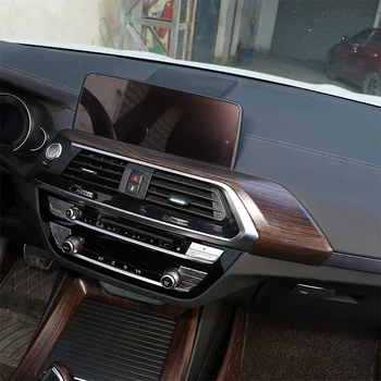 Mâna stângă Masina Conduce Centrul de Aerisire Cadru Ornamente din Lemn de Pin de Cereale ABS Pentru BMW X3 X4 G01 G02 2018 2019 Accesorii
