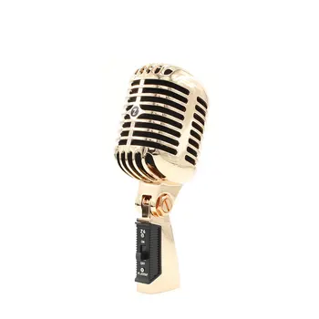 Profesionale Retro Microfon Difuzor de Jazz/blues Microfon Cu Plasă de Metal Clasic Dinamic Nunta Booth Mic