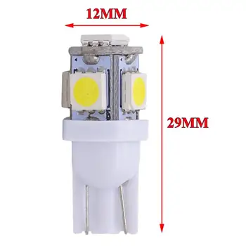 20buc T10 LED-uri de Lumină de inmatriculare 6000K Alb 168 2825 194 W5W Lampa de inmatriculare Bec Auto Cupola Lămpii de Lumină de inmatriculare