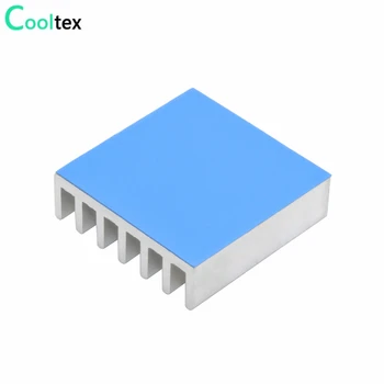 10buc 20x20x6mm Aluminiu Radiator Radiator Cooler de Racire pentru Electronica Cip IC Cu Conductor Termic Banda față-verso