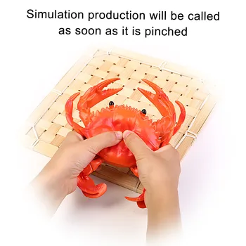Simulare Jucarie Crab Marin Model Animal Voce Jucărie elemente de Recuzită, Decor Распаковать игрушки Descomprimir juguetes Décompressez