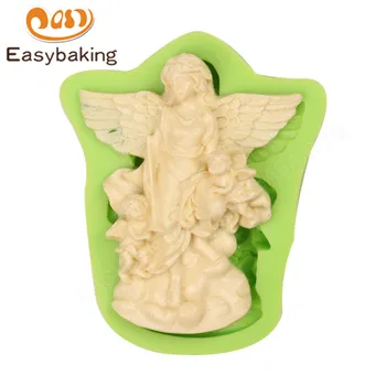 Basme Mama Înger Fondant Silicon Cupcake Mucegai Gel de Siliciu mucegai Bucătărie Instrumente de Copt pentru Prăjituri de Decorare