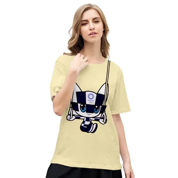 2020 Tokyo Jocurile Olimpice 3D de Imprimare T-shirt de Vară de Moda Casual, Scurte Gât Rotund Maneca Populare Japoneze element de Streetwear