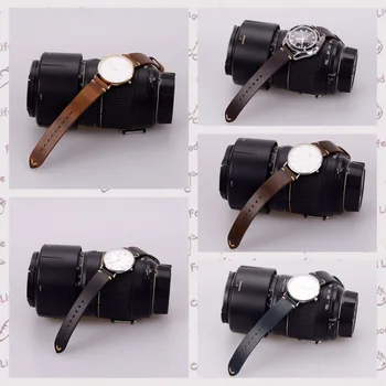EACHE 18mm 20mm 22mm curea de Ceas din Piele Cu Manual de Cusut banda de Ceas Curele de Diferite Culori si Dimensiuni
