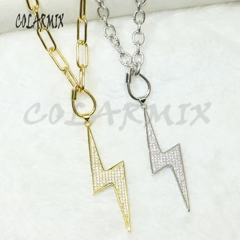 3 fire de iluminat pandantive colier păstra culoarea lanț colier mare de link-ul lanț colier accesorii de moda pentru femei 50390