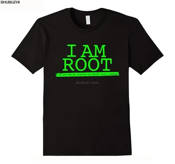 Casual Plus Dimensiune T-shirt Stilul Hip-Hop Topuri Tee S-2xl am Root Linux T-shirt De Linux T-shirt sbz1122