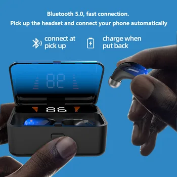 ES01 TWS Bluetooth earphon Căști fără Fir Bluetooth setul cu Cască Cu microfon Sport cască Pentru iphone, Samsung, Huawei, Xiaomi