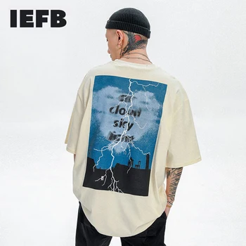 IEFB Casual cu Maneci Scurte de Imprimare T-shirt Pentru Bărbați 2021 Moda de Vara Noi, O-neck Loose Supradimensionat Tricou Pentru bărbați Streetwear Sus 9Y5313