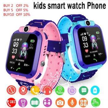 Q12 copii Ceas Inteligent copii SOS de Telefon Ceas Smartwatch Pentru Copii Cu Cartela Sim Foto rezistent la apa IP67 Copii Cadouri Pentru IOS Android
