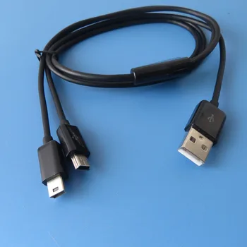 1m 3ft Dual Mini USB Splitter Cablu de Alimentare 2 Mini USB Dispozitive La o Dată