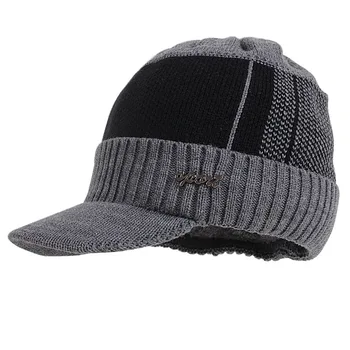 Noua Moda de Iarna Barbati Cașmir Pălărie Și Eșarfă Combinație 2 Buc Capac de Cald cu Eșarfă Kit O Mărime FS99