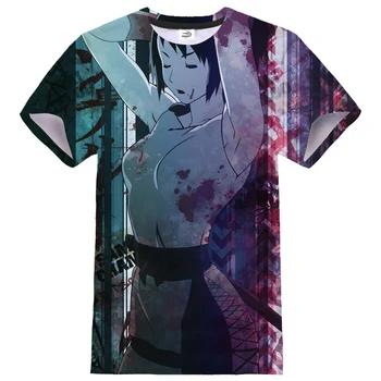 Samurai Champloo 3D de Imprimare T-Shirt pentru Bărbați de Femei de Moda, Stil Anime Cosplay Streetwear Tricou Sport Casual Tricou Hip Hop Teuri Topuri