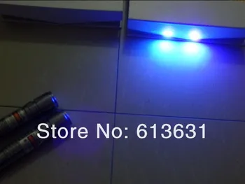 Albastru Violet Laser Pointer 405nm 500m Țigară Aprinsă Arde Meci Impermeabil Violet Lazer Lanterna