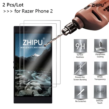 2 buc 2.5 D 0.26 mm 9H Premium din Sticla Temperata Pentru Razer Telefon 2 Ecran Protector de film protector Razer Telefon 2 5.72