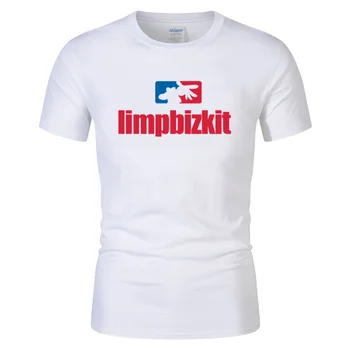 2019 Bărbați T-shirt Bumbac O-Gât Scurt-maneca Vara Limp Bizkit Trupa de Rock Plus SizeT Cămașă de Bună Calitate, Transport Gratuit