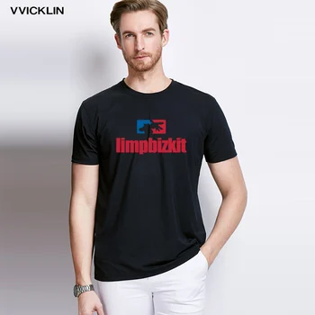2019 Bărbați T-shirt Bumbac O-Gât Scurt-maneca Vara Limp Bizkit Trupa de Rock Plus SizeT Cămașă de Bună Calitate, Transport Gratuit
