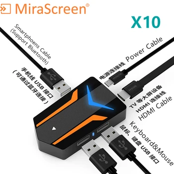 MIRASCREEN X10 anycast miracast, Dlna cu port USB conectați la Tastatura mouse-ul TV Stick