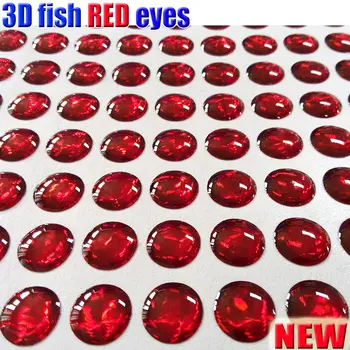 2018HOT 3d atrage ochii,fly tying Nada momeala ochii de culoare solidă ochi de pește 500pcs/lot culoare ROȘU de pescuit ochii