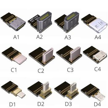 Hdmi 2.0 conector Cablu mini hdmi la hdmi Sus și în Jos și la Dreapta și la Stânga Unghi de 5 cm/10 cm/20cm/30cm/50cm/1m/2m/3m 20pin Conexiune Completă