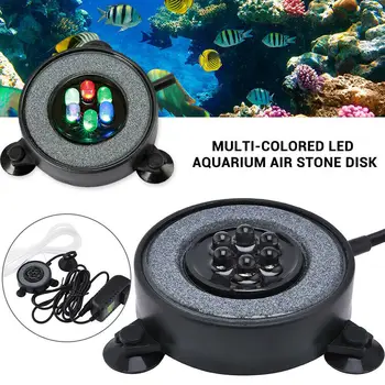 Sub apă Submersibile Rezervor de Pește de Culoare Schimbare LED-uri cu Bule de Aer Acvariu de Lumină Bule de Aer Lampă de Luare de Oxigen pentru Pesti de acvariu