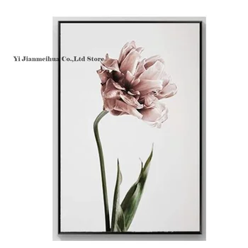 Home Decor Tulip Panza Flori Postere si Printuri Nordic Moderne Perete Modular Imaginile Pentru Camera de zi Imprimare Panza Pictura in Ulei