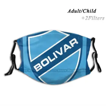 Bolivar Fotbal Fanii Ultras Huligani Bolivia Reutilizabile Gura Masca De Fata Cu Filtre De Copii Barra Bolivar Fanii Iubesc Bolivar Mea