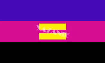 YAZANIE 128*192cm/160*240cm/192*288 cm LGBT sexul în grup Egalitar Ierarhic Quad cinci zile Hexad Triada Mândrie Steaguri și Bannere